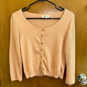 Moth Sparkly Open Knit Cardigan